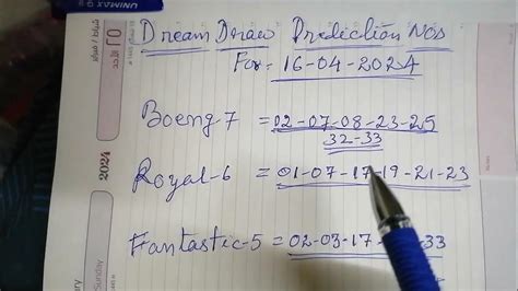 Dream Draw Fantastic 5 Prediction .